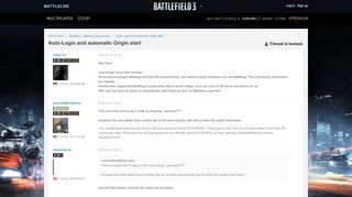 
                            7. Auto-Login and automatic Origin start - Battlelog - Battlefield