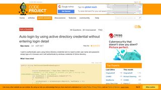 
                            5. Auto login by using active directory credential without entering ...