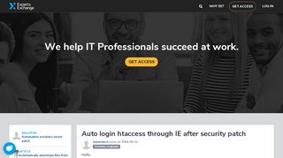 
                            8. Auto login htaccess through IE after security patch - Experts Exchange