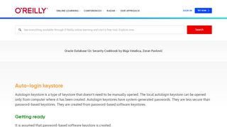 
                            5. Auto-login keystore - Oracle Database 12c Security Cookbook [Book]