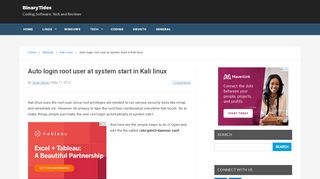
                            10. Auto login root user at system start in Kali linux – BinaryTides
