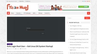 
                            9. Auto Login Root User - Kali Linux (At System Startup) - Yeah Hub