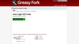 
                            2. Auto Login SSO Unila - Greasy Fork