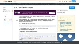 
                            1. Auto login to a webbrowser - Stack Overflow