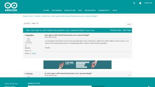
                            11. Auto Login to a WiFi network that presents a user / password ...