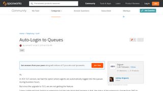
                            10. Auto-Login to Queues - VoIP Forum - Spiceworks Community