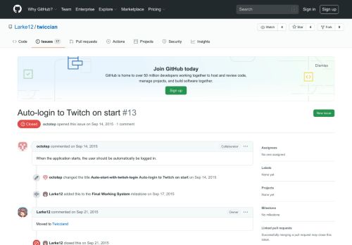 
                            7. Auto-login to Twitch on start · Issue #13 · Larke12/twiccian · GitHub