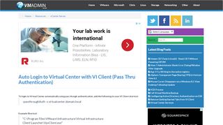 
                            9. Auto Login to Virtual Center with VI Client (Pass Thru Authentication ...