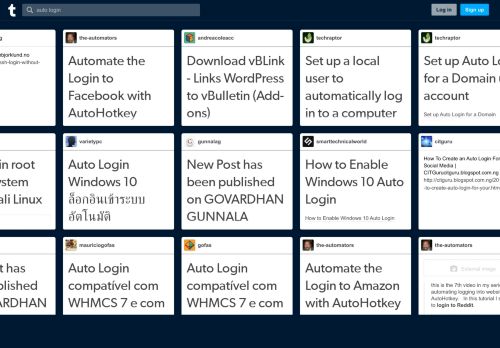 
                            13. auto login | Tumblr