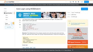 
                            11. Auto Login using MOBAxterm - Stack Overflow