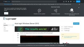 
                            12. Auto login Windows Server 2012 - Super User