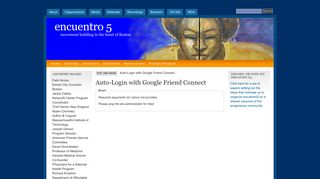 
                            8. Auto-Login with Google Friend Connect | encuentro 5