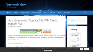 
                            13. Auto-Logon with Sophos SSL VPN Client (OpenVPN) - Network Guy