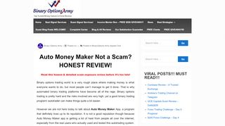 
                            8. Auto Money Maker Not a Scam? HONEST REVIEW!