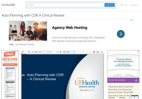 
                            11. Auto-Planning with CDR A Clinical Review - PDF - DocPlayer.net