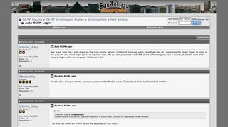 
                            4. Auto RCON Login - SA-MP Forums
