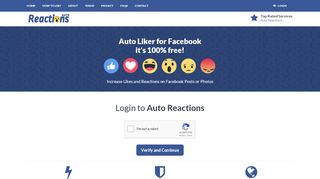 
                            1. Auto Reaction - Get Free Facebook Reactions or Likes