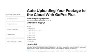 
                            7. Auto Uploading Your Footage to the Cloud With GoPro Plus