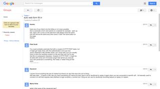 
                            4. auto web form fill in - Google Groups