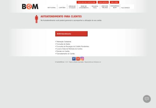 
                            2. Autoatendimento - Cartão BOM