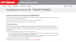 
                            12. Autobridge Finance for UK Car & Vehicle Imports | Autohub