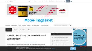 
                            5. Autobutler.dk og Tolerance Data i samarbejde - Motor-magasinet