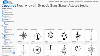 
                            2. Autocad drawings of North arrows north symbols north point dwg