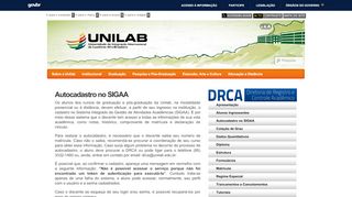 
                            2. Autocadastro no SIGAA | Unilab