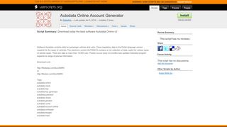 
                            2. Autodata Online Account Generator for Greasemonkey - ...