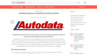 
                            4. Autodata Software: Workshop Technical 2018 - TechSupply