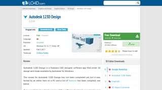 
                            3. Autodesk 123D Design - Download
