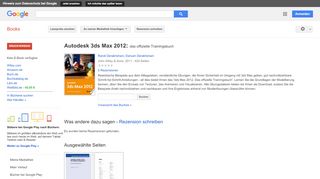
                            9. Autodesk 3ds Max 2012: das offizielle Trainingsbuch