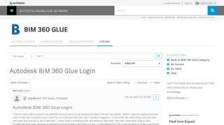 
                            8. Autodesk BIM 360 Glue Login - Autodesk forums