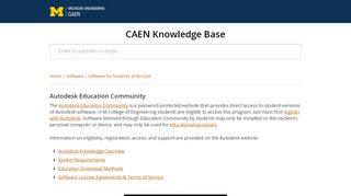 
                            11. Autodesk Education Community — CAEN Knowledge Base