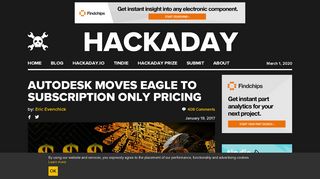 
                            12. Autodesk Moves EAGLE to Subscription Only Pricing | Hackaday