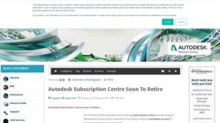 
                            11. Autodesk Subscription Centre Soon To Retire - Graitec Blog