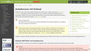 
                            10. Autodiscover mit Outlook - MSXFAQ