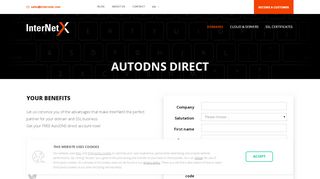 
                            8. AutoDNS Direct Form - InterNetX