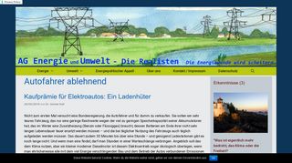 
                            9. Autofahrer ablehnend Archive - AG E+U - Die Realisten