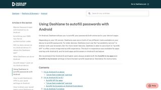 
                            10. Autofill for Android apps and browsers – Dashlane