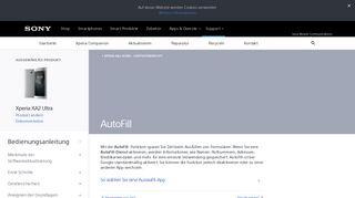 
                            11. AutoFill – Sony Xperia XA2 Ultra support (Deutschland)