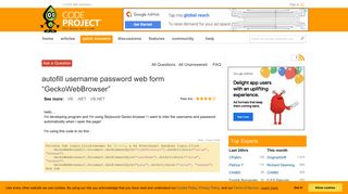 
                            7. autofill username password web form “GeckoWebBrowser” - CodeProject