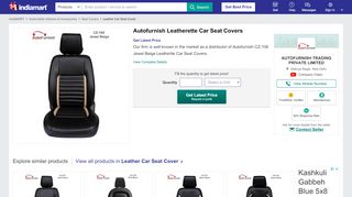 
                            13. Autofurnish Leatherette Car Seat Covers - Auto Furnish, New Delhi ...