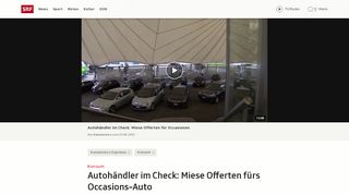 
                            10. Autohändler im Check: Miese Offerten fürs Occasions-Auto - SRF