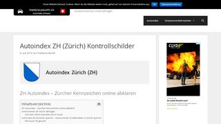 
                            4. Autoindex ZH (Zürich) - Autonummern suchen | Autoindex