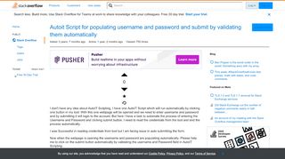 
                            10. Autoit Script for populating username and password and submit by ...