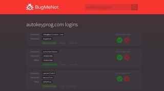 
                            5. autokeyprog.com passwords - BugMeNot