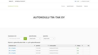 
                            10. Autokoulu Tik-Tak Oy - Webauto - Kuljettajaopetus.fi