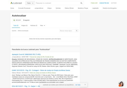 
                            5. Autolocalizar - JusBrasil