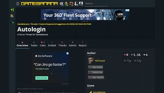 
                            1. Autologin | GameBanana Forum Threads